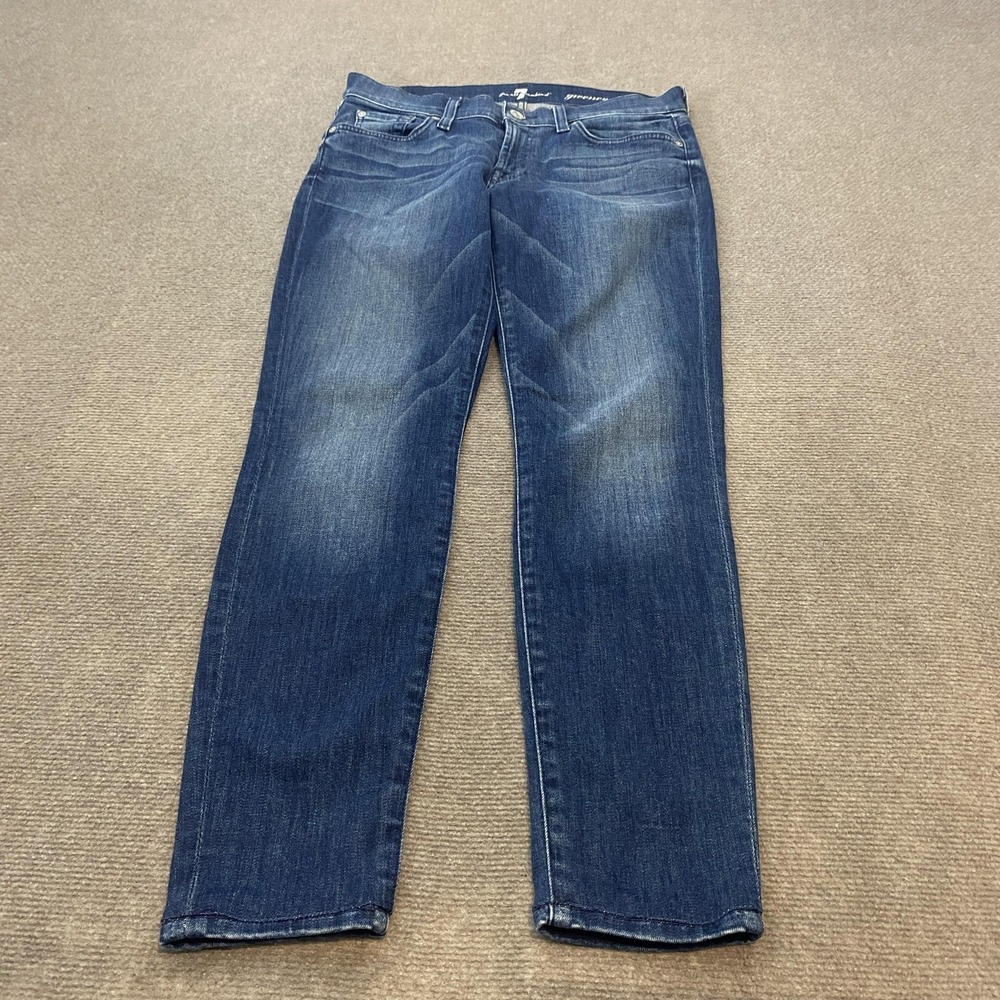 7 For All Mankind Jeans Womens 28 Blue Gwenevere Skinny Stretch Denim Pants